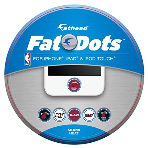 NBA Miami Heat Logo Fat Dots - Team Color