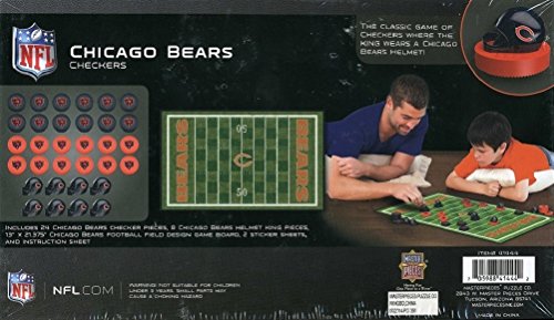 NFL Chicago Bears Checkers Board Game , 13" x 21"