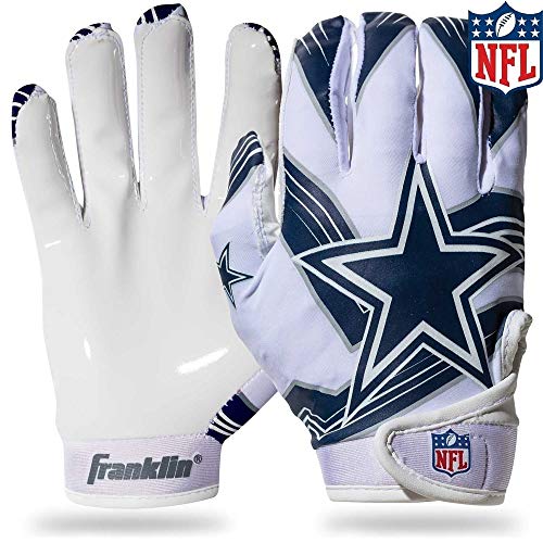 Franklin Sports Dallas Cowboys Youth NFL Football Receiver Gloves - M/L Pair