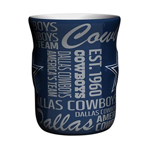 Logo Brands NFL Dallas Cowboys Sculpted Spirit Mug, 17-ounce 1 Count (Pack of 1)