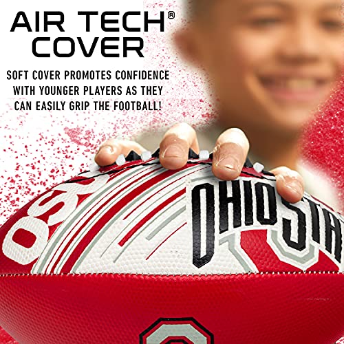 Franklin Sports NCAA Ohio State Buckeyes Football - Youth 8.5" SPACELACE Grip