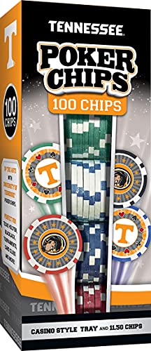 NCAA Tennessee Volunteers 100-Piece Poker Chips One Size