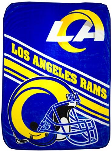 NFL Los Angeles Rams Raschel Throw Blanket, 60" x 80", Slant