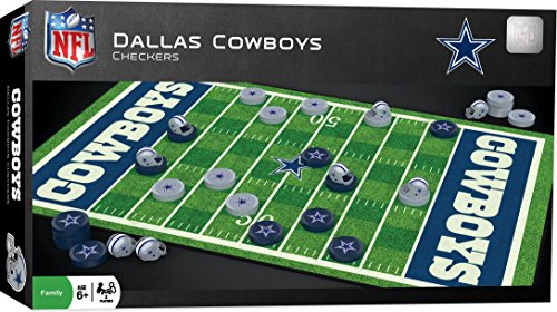 NFL Dallas Cowboys Checkers Board Game , 13" x 21"