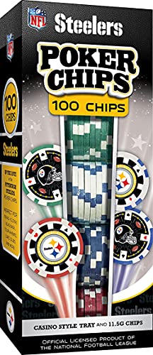 NFL Pittsburgh Steelers Poker Chips, 100 Piece