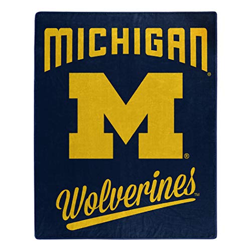 NCAA Michigan Wolverines Raschel Throw Blanket, 50" x 60", Alumni