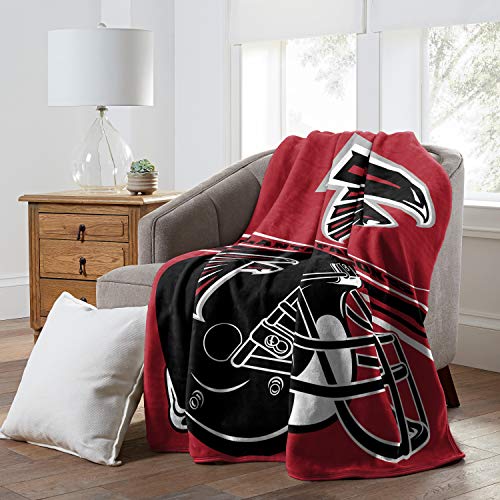 NFL Atlanta Falcons Raschel Throw Blanket, 60" x 80", Slant