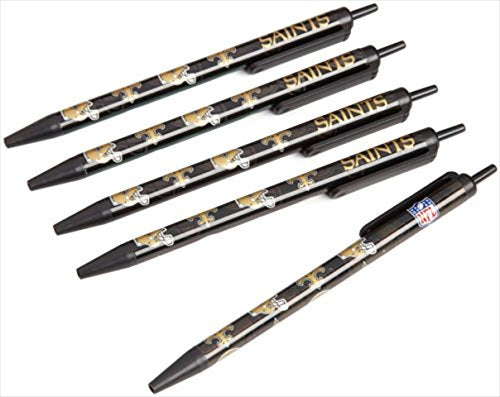 NFL New Orleans Saints 5 Pack Click Pens