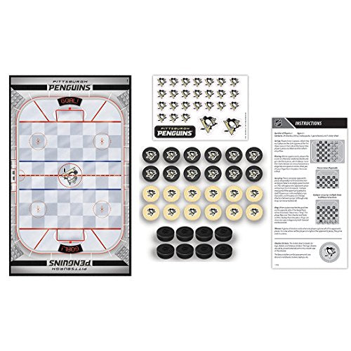 NHL Pittsburgh Penguins Checkers Board Game , 13" x 21"