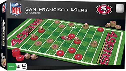 NFL San Francisco 49ers Checkers Board Game , 13" x 21"