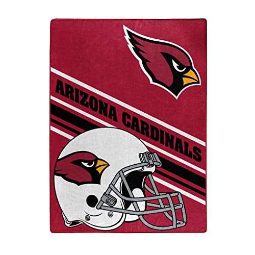 NFL Arizona Cardinals Unisex-Adult Raschel Throw Blanket, 60" x 80", Slant