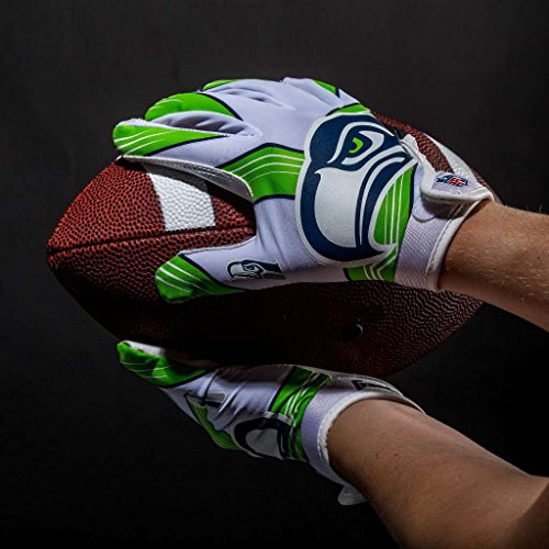 Franklin Sports Seattle Seahawks Youth NFL Football Receiver Gloves - S/XS Pair