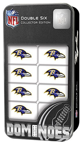 NFL Baltimore Ravens Collector Edition Double Six Dominoes One Size