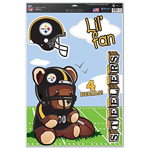 NFL Pittsburgh Steelers WCR27276014 Multi-Use Decal, 11" x 17"