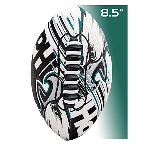 Franklin Sports NFL Philadelphia Eagles Football Youth  8.5" SPACELACE Grip