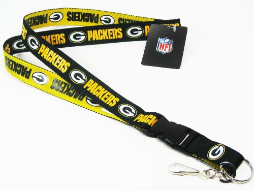 NFL Green Bay Packers Two Tone Lanyard, Green/Yellow, One Size