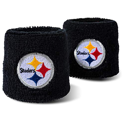 Franklin Sports NFL Pittsburg Steelers Embroidered Wristbands