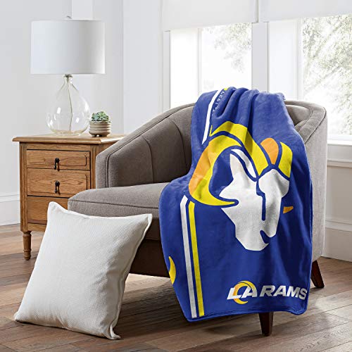 NFL Los Angeles Rams Raschel Throw Blanket, 50" x 60", Restructure