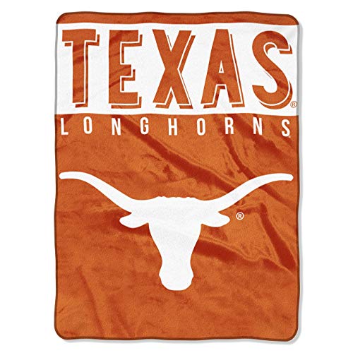 NCAA Texas Longhorns "Basic" Raschel Throw Blanket, 60" x 80" , Orange