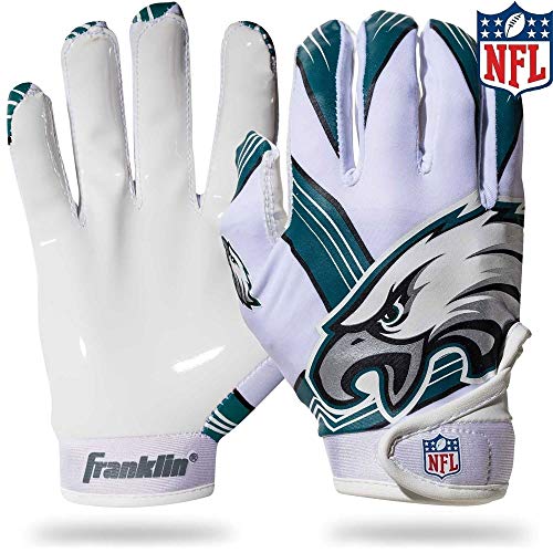 Franklin Sports Philadelphia Eagles Youth NFL Football Receiver Gloves - S/XS