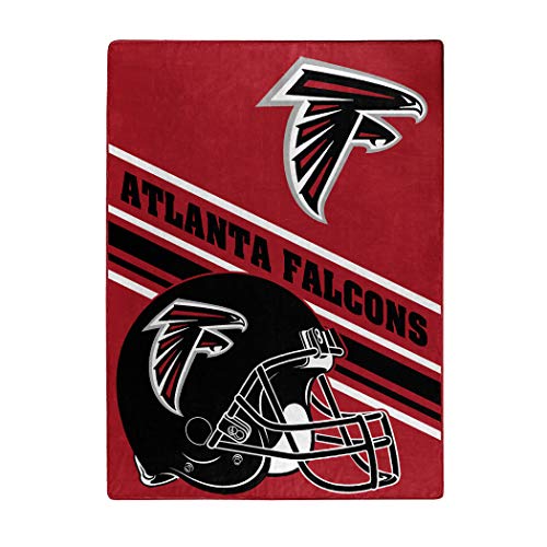 NFL Atlanta Falcons Raschel Throw Blanket, 60" x 80", Slant