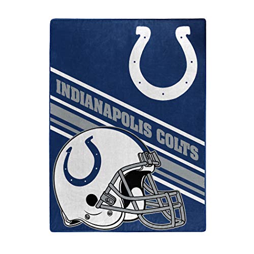 NFL Indianapolis Colts Raschel Throw Blanket, 60" x 80", Slant