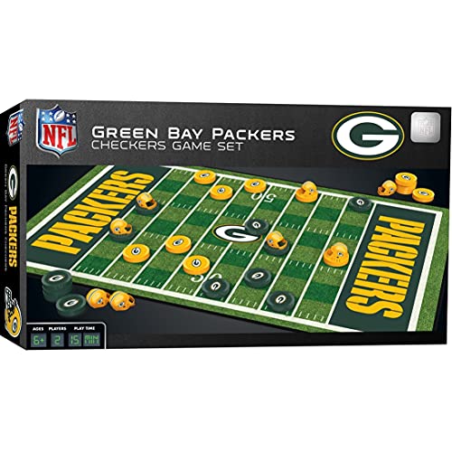 NFL Green Bay Packers Checkers Board Game , 13" x 21"