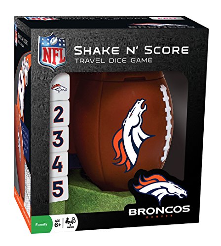 NFL Denver Broncos Shake N' Score Travel Dice Game