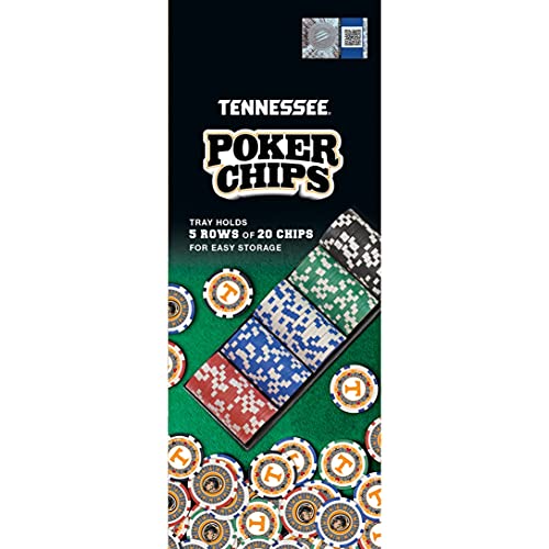 NCAA Tennessee Volunteers 100-Piece Poker Chips One Size