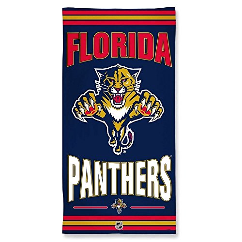 NHL Florida Panthers Fiber Beach Towel, 9lb/30 x 60