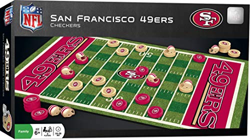 NFL San Francisco 49ers Checkers Board Game , 13" x 21"