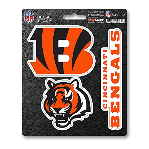 NFL Cincinnati Bengals 3 Piece Decal Set