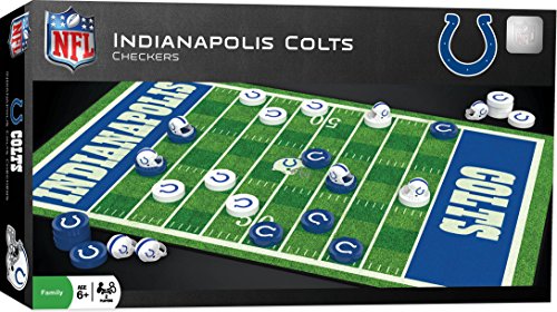 NFL Indianapolis Colts Checkers Board Game Set, For 2 Players, Small, Assorted S