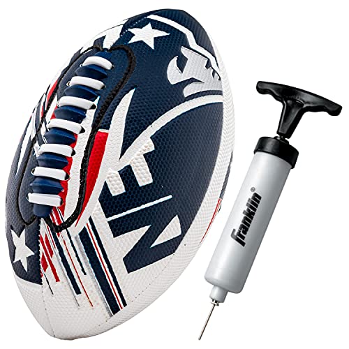 Franklin Sports NFL New England Patriots Football - Youth  8.5" - SPACELACE Grip