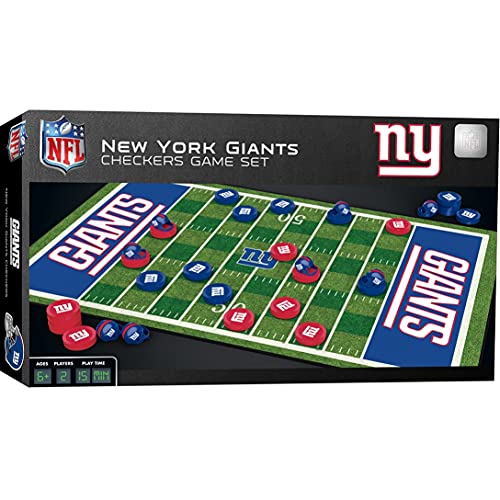 Artissimo NFL New York Giants Checkers, Gray, Small,Team Color,13" x 21",41452 S