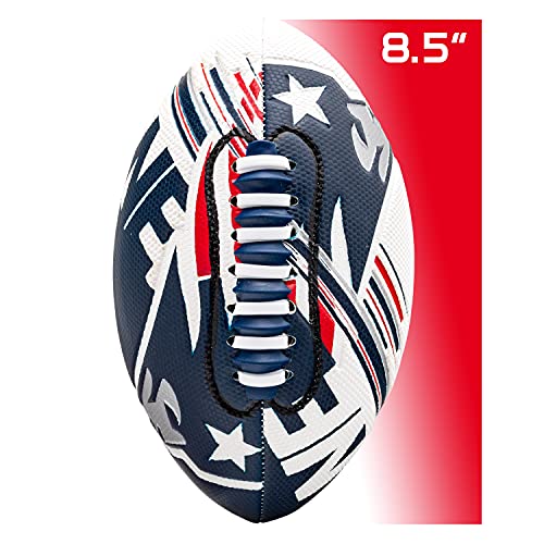 Franklin Sports NFL New England Patriots Football - Youth  8.5" - SPACELACE Grip