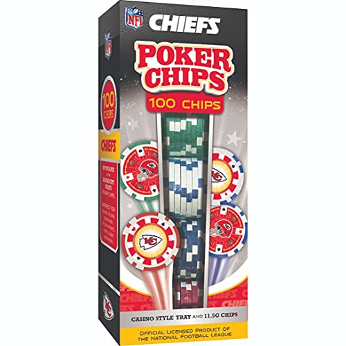 NFL Kansas City Chiefs poker chips 100 chips