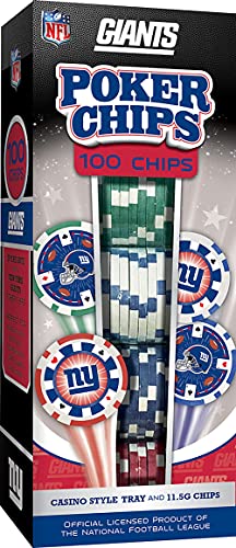 NFL New York Giants Poker Chips, 100 Piece