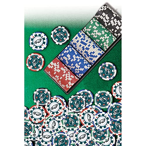 NFL Philadelphia Eagles Poker Chips, 100 Piece