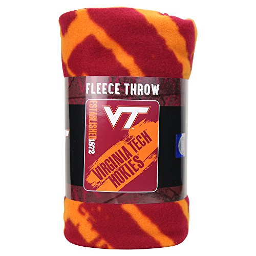 NCAA Virginia Tech Hokies Fleece Throw Blanket, 50" x 60", Painted