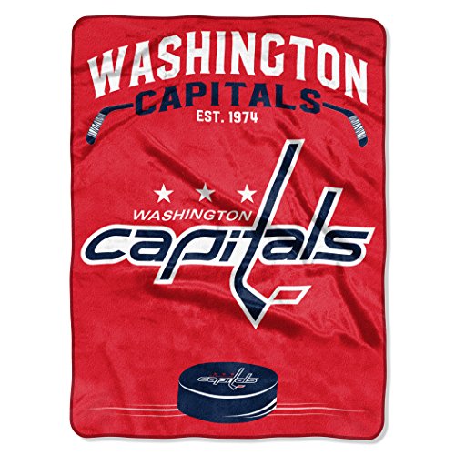 NHL Washington Capitals Raschel Throw Blanket, 60" x 80", Inspired