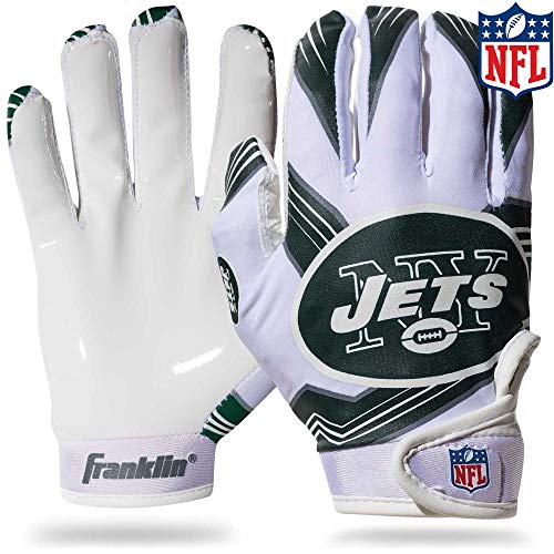 Franklin Sports New York Jets Youth NFL Football Receiver Gloves - M/L Pair