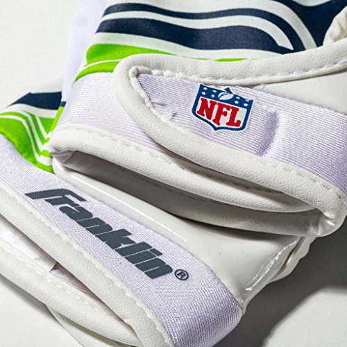 Franklin Sports Seattle Seahawks Youth NFL Football Receiver Gloves - S/XS Pair