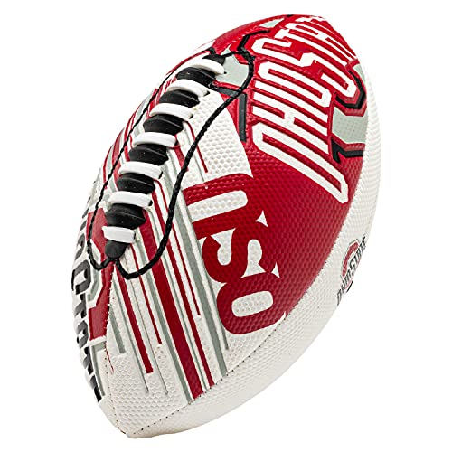 Franklin Sports NCAA Ohio State Buckeyes Football - Youth 8.5" SPACELACE Grip