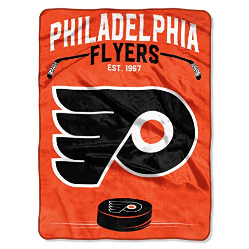 NHL Philadelphia Flyers "Inspired" Raschel Throw Blanket, 60" x 80" , orange