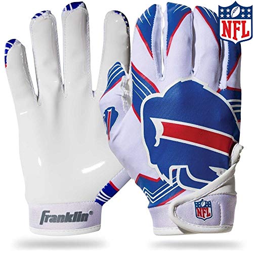 Franklin Sports Buffalo Bills Youth NFL Football Receiver Gloves -  S/XS Pair