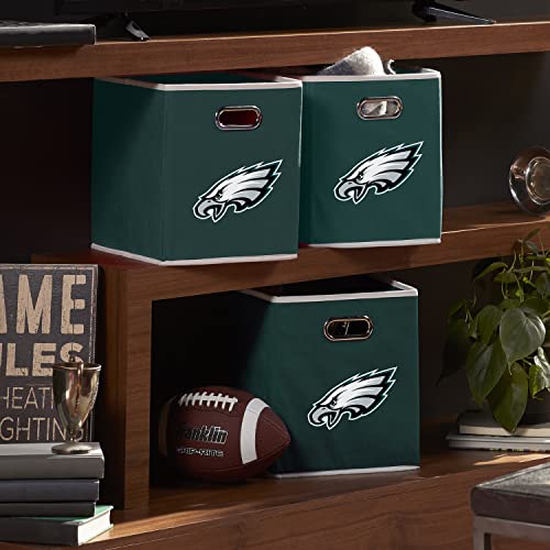 Franklin Sports NFL Philadelphia Eagles Collapsible Storage Bin 11"x10.5"x10.5"