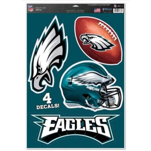 WinCraft NFL Philadelphia Eagles WCR49617014 Multi-Use Decals (4 Decals)