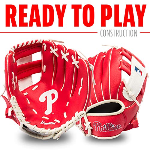 Franklin MLB Philadelphia Phillies Youth Teeball Glove and Ball Set  9.5