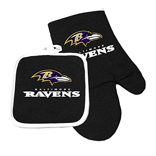 NFL Baltimore Ravens Sports Team Logo Oven Mitt and Pot Holder